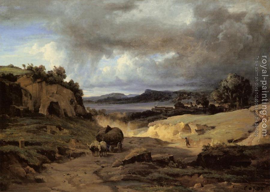 Jean-Baptiste-Camille Corot : The Roman Campagna (La Cervara)